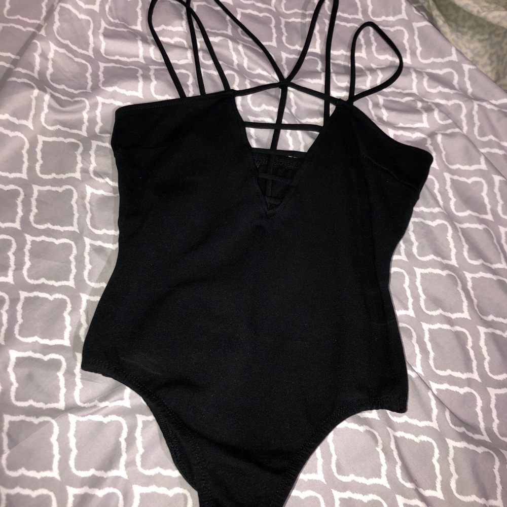 black bodysuit